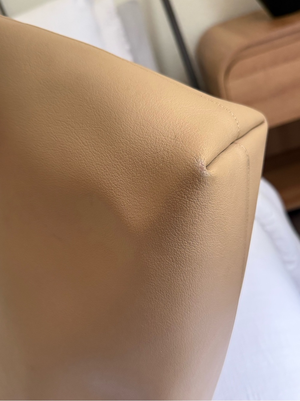 Saint Laurent YSL Large East/West Shopping Tote Purse Dark Beige Leather - Picture 14 of 17
